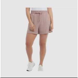 Danskin XL Dusty Mauve Stretch Pull-On‎ Shorts Women's Casual Athleisure